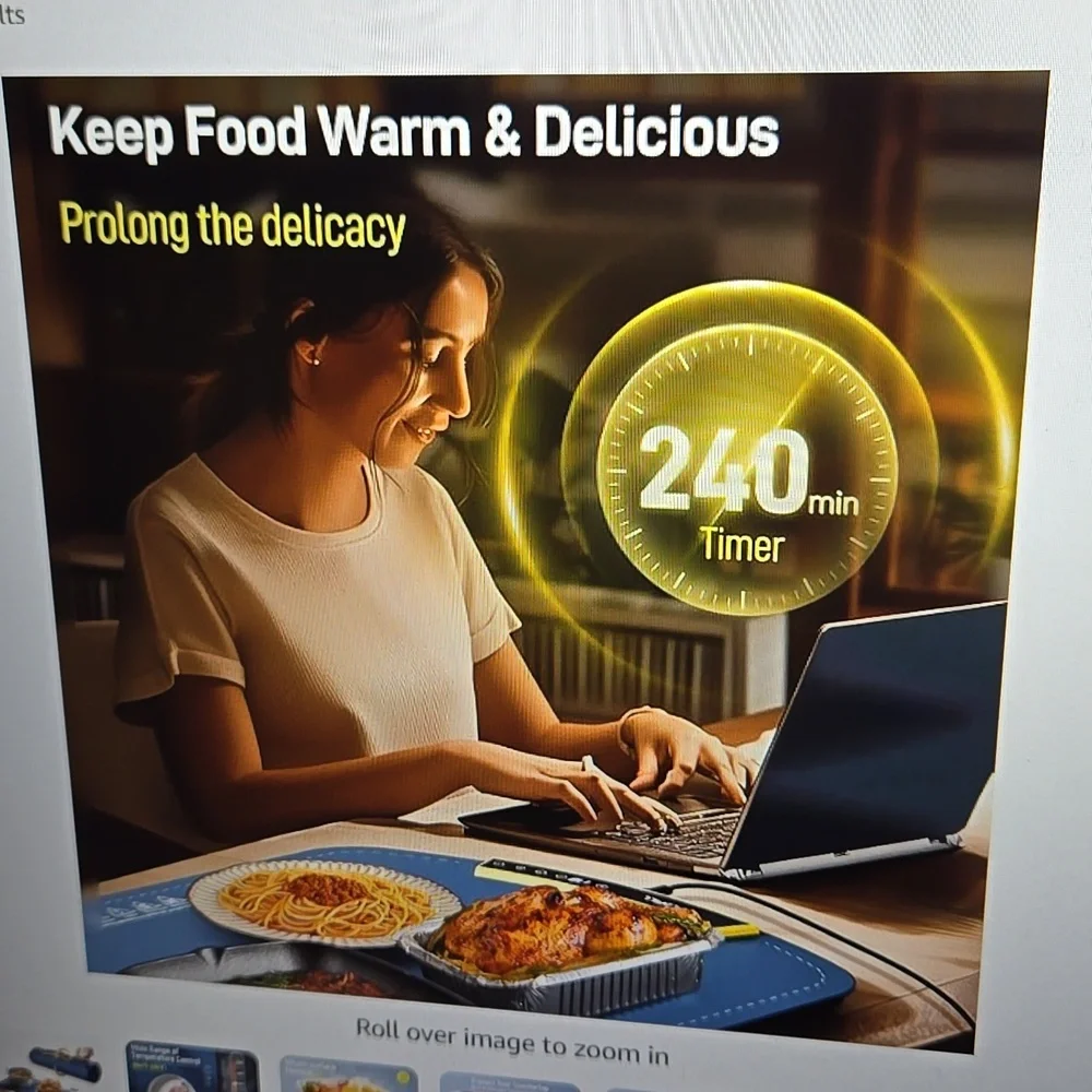 COLDFILL food warmer mat blue Foldable Heat-Resistant full surface heat New